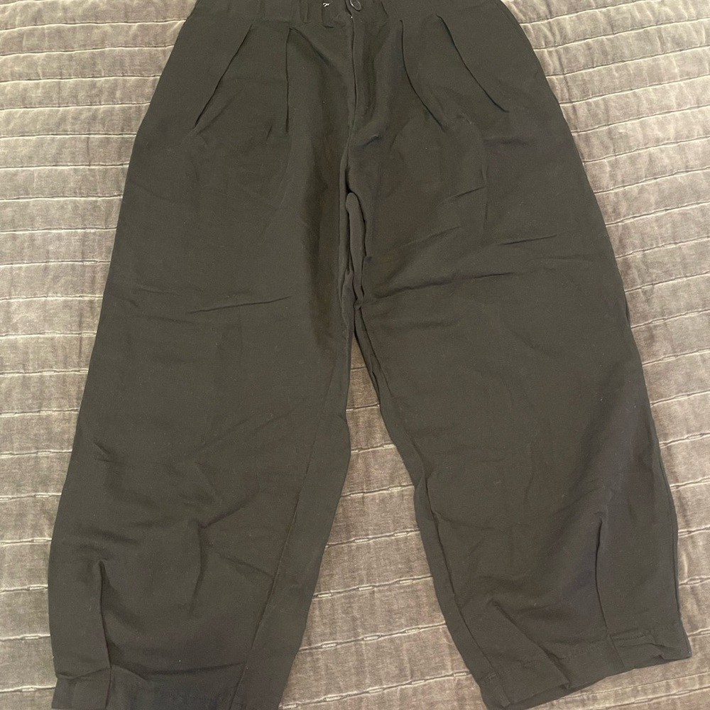 Zara Black Ankle Cropped Pants Stylish and Versatile